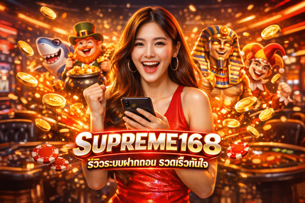 รีวิวระบบฝากถอน SUPREME168 รวดเร็วทันใจ